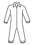 Micropourus Coverall w/ Zipper Front, Collar, Elastic Wrists & Ankles X-Large - Best Tool & Supply