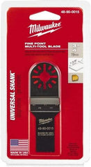 Milwaukee Tool - Rotary Multi-Material Blade - 3/4" Cutting Diam, Black Oxide Finish, Use with Milwaukee Multi-Tool - Best Tool & Supply