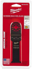 Milwaukee Tool - Rotary Multi-Material Blade - 1-1/4" Cutting Diam, Black Oxide Finish, Use with Milwaukee Multi-Tool - Best Tool & Supply