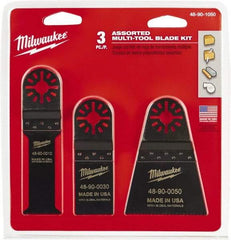 Milwaukee Tool - Rotary Multi-Material Blade - 2-1/2" Cutting Diam, Black Oxide Finish, Use with Milwaukee Multi-Tool - Best Tool & Supply