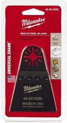 Milwaukee Tool - Rotary Multi-Material Blade - 2-1/2" Cutting Diam, Black Oxide Finish, Use with Milwaukee Multi-Tool - Best Tool & Supply