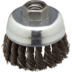 ‎Vortec Pro 2-3/4″ Knot Wire Cup Brush, .020″ Steel Fill, M14 × 2.0 Nut, Retail Pack - Best Tool & Supply