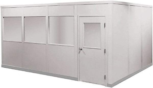 Portafab - 20' Long x 12" Wide, Fire & Sound Panel Temporary Structure - 2 Walls - Best Tool & Supply