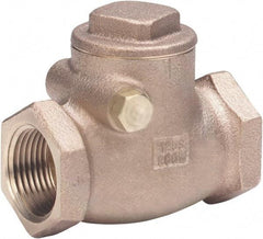 Milwaukee Valve - 1-1/4" Bronze Check Valve - Check Valve, Threaded (NPT), 200 WOG - Best Tool & Supply