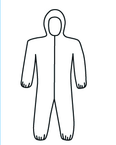 Micropourus Coverall w/ Zipper Front, Hood, Elastic Wrists & Ankles 3XL - Best Tool & Supply