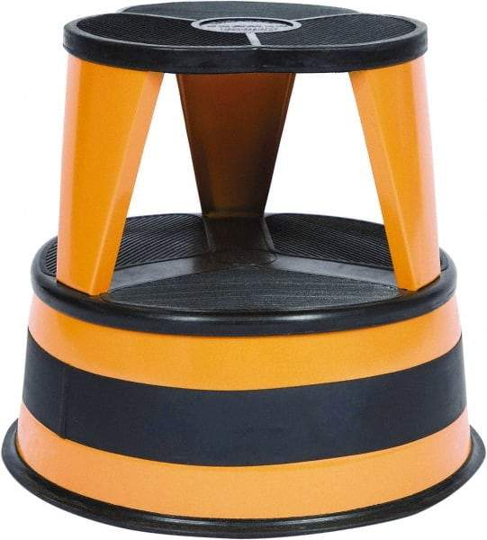 Cramer - 14-1/2" High, Orange Step Stool - Steel, 350 Lb Capacity, Type 1AA Industry Rating - Best Tool & Supply