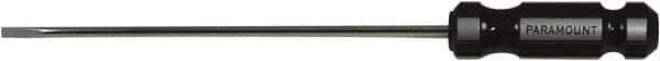 Paramount - 395mm OAL Cabinet Slotted Screwdriver - 300mm Blade Length, Round Shank, Acetate Handle - Best Tool & Supply