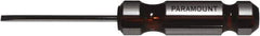 Paramount - 140mm OAL Cabinet Slotted Screwdriver - 75mm Blade Length, Round Shank, Acetate Handle - Best Tool & Supply