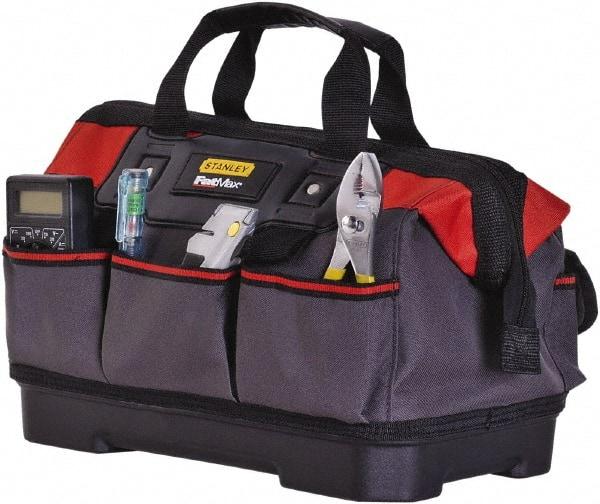 Stanley - Gray Polyester Tool Bag - 14" Wide x 9" Deep x 6.42" High - Best Tool & Supply