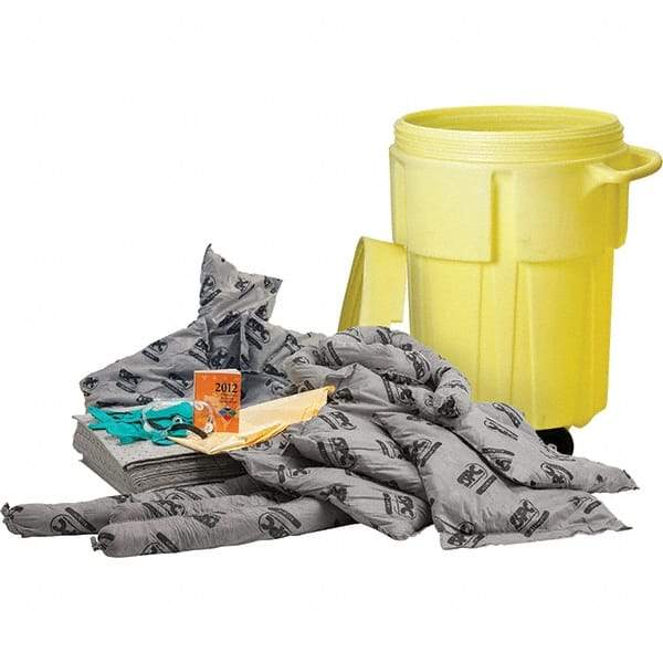 Brady SPC Sorbents - 38 Gal Capacity Universal Spill Kit - 55 Gal Polyethylene Drum - Best Tool & Supply