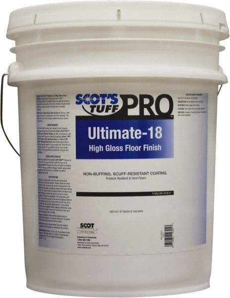 Scot's Tuff - 5 Gal Pail Finish - Use on Vinyl, Vinyl Asbestos, Asphalt, Linoleum, Terrazzo, Quarry Tile, Marble, Cork - Best Tool & Supply