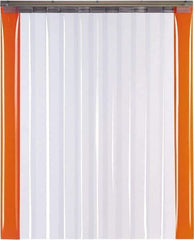 TMI, LLC - 10' Door Width x 12' Door Height PVC Smooth with Reinforced Bonded Bead (Style) Armor Bond Strip Door Kit - 12" Strip Width x 1/8" Strip Thickness, Clear, 67% Overlap - Best Tool & Supply