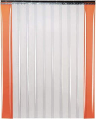 TMI, LLC - 10' Door Width x 12' Door Height PVC Smooth Strip Door Kit - 12" Strip Width x 1/8" Strip Thickness, Clear, 67% Overlap - Best Tool & Supply