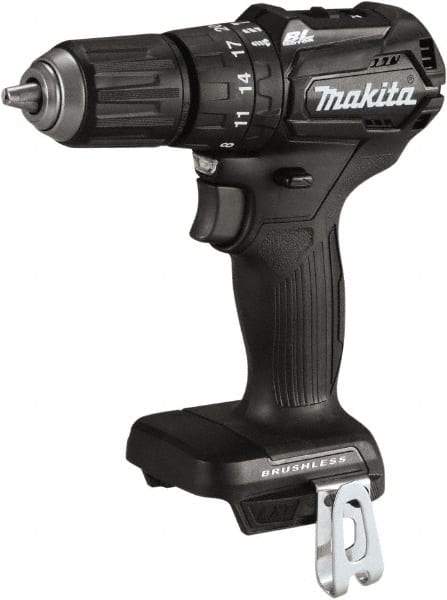 Makita - 18 Volt 1/2" Keyless Chuck Cordless Hammer Drill - 0 to 25,500 BPM, 0 to 1,700 RPM, Reversible - Best Tool & Supply