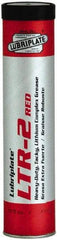 Lubriplate - 14.5 oz Cartridge Lithium Extreme Pressure Grease - Red, Extreme Pressure & High Temperature, 400°F Max Temp, NLGIG 2, - Best Tool & Supply