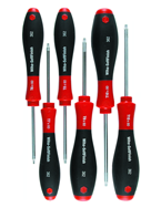 6 Piece - T6; T8; T10; T15; T20; T25mm - Torx SoftFinish® Cushion Grip Screwdriver Set - Best Tool & Supply