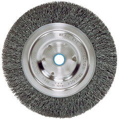 Vortec Pro 6″ Crimped Wire Wheel, .014″ Steel Fill, Medium Face, 5/8″-1/2″ Arbor Hole - Best Tool & Supply