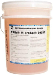 Master Fluid Solutions - Trim MicroSol 690XT, 5 Gal Pail Cutting & Grinding Fluid - Semisynthetic, For Machining - Best Tool & Supply