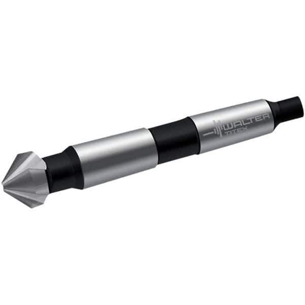 Walter-Titex - 26mm Head Diam, 3 Flute 90° High Speed Steel Countersink - Bright Finish, 106mm OAL, Single End, Morse Taper Shank, Right Hand Cut - Best Tool & Supply