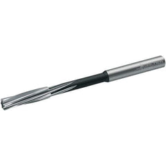 Walter-Titex - 9.36mm Cobalt 6 Flute Chucking Reamer - Spiral Flute, 9mm Straight Shank, 36mm Flute Length, 125mm OAL - Best Tool & Supply