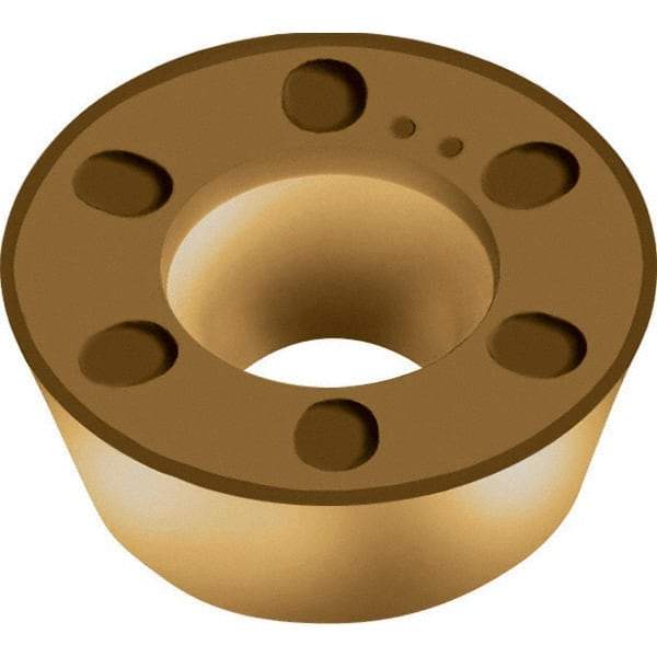 Walter - RDMW10T3M0 A27 Grade WKP35S Carbide Milling Insert - TiCN/Al2O3/TiCN Finish, 0.1563" Thick, 10mm Inscribed Circle - Best Tool & Supply