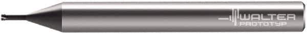 Walter-Prototyp - M2x0.40, 0.061" Cutting Diam, 3 Flute, Solid Carbide Helical Flute Thread Mill - Internal Thread, 0.8mm LOC, 57mm OAL, 6mm Shank Diam - Best Tool & Supply