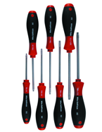 7 Piece - T7s; T8s; T9s; T10s; T15s; T20s; T25s Security - Torx SoftFinish® Cushion Grip Screwdriver Set - Best Tool & Supply