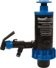 GoatThroat Pumps - 3/8" Outlet, 4 GPM, Polypropylene Hand Operated Transfer Pump - 56" OAL, For up to 55 Gal Drums, For Antifreeze, Caustics, Light Weight Liquids, Wetting Agents & Soaps - Best Tool & Supply