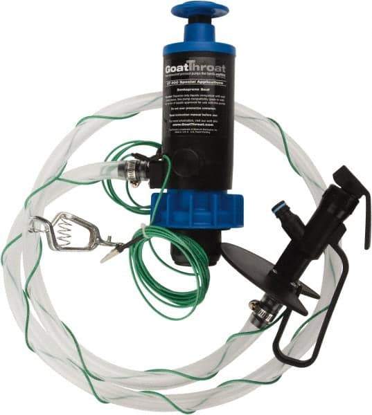 GoatThroat Pumps - 3/8" Outlet, 4 GPM, Polypropylene Hand Operated Transfer Pump - 56" OAL, For up to 55 Gal Drums, For Class I & II Flammable & Combustible Liquids - Best Tool & Supply