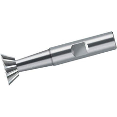 Walter-Prototyp - 32mm Diam x 8mm Width of Cut, 45° Included Angle, Cobalt Dovetail Cutter - Weldon Flat, Uncoated - Best Tool & Supply