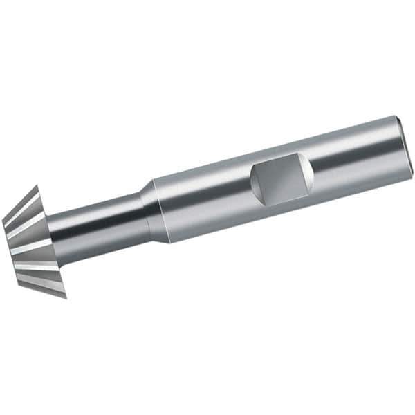 Walter-Prototyp - 12mm Diam x 5mm Width of Cut, 60° Included Angle, Cobalt Dovetail Cutter - Weldon Flat, Uncoated - Best Tool & Supply