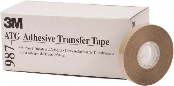 3M - 36 Yds. Long x, High Strength Acrylic Adhesive Transfer Tape - Paper Liner, 2 mil Thick - Best Tool & Supply