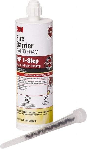 3M - 12.85 oz Cartridge Maroon Urethane Fire Barrier Foam - 120°F Max Operating Temp - Best Tool & Supply