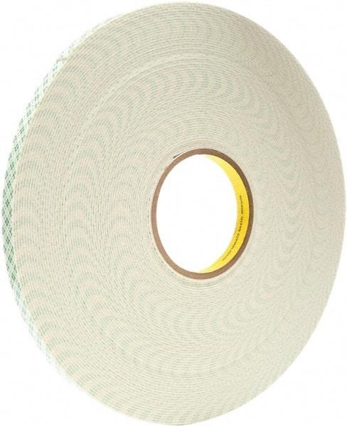 3M - 3/4" x 5 Yd Acrylic Adhesive Double Sided Tape - 0.06" Thick, Urethane Foam Liner, Series 4026W - Best Tool & Supply