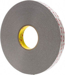 3M - 1/2" x 5 Yd Acrylic Adhesive Double Sided Tape - 0.04" Thick, Polyethylene Foam Liner, Series RP45 - Best Tool & Supply