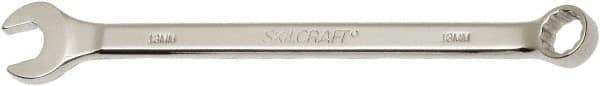 Ability One - 13mm 12 Point Combination Wrench - 15° Offset Angle, Steel, Chrome Finish - Best Tool & Supply