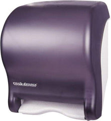 PRO-SOURCE - Hands Free, Plastic Paper Towel Roll Cabinet - 1 Roll 8", Black - Best Tool & Supply