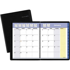 AT-A-GLANCE - 12 Sheet, 8-1/4 x 10-7/8", Monthly Planner - Black - Best Tool & Supply