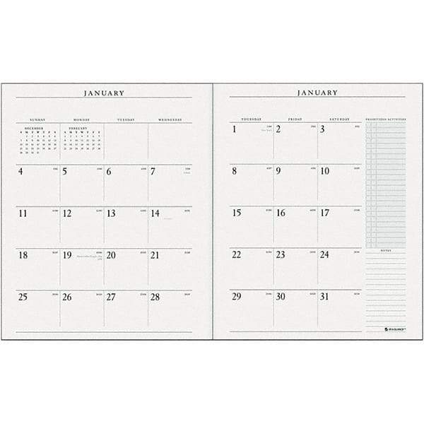 AT-A-GLANCE - 24 Sheet, 9 x 11", Desk Pad Calendar - White - Best Tool & Supply