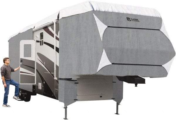 Classic Accessories - Polypropylene RV Protective Cover - 20 to 23' Long x 122" High, Gray and White - Best Tool & Supply