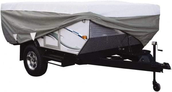 Classic Accessories - Polypropylene RV Protective Cover - 14 to 16' Long, Gray and White - Best Tool & Supply