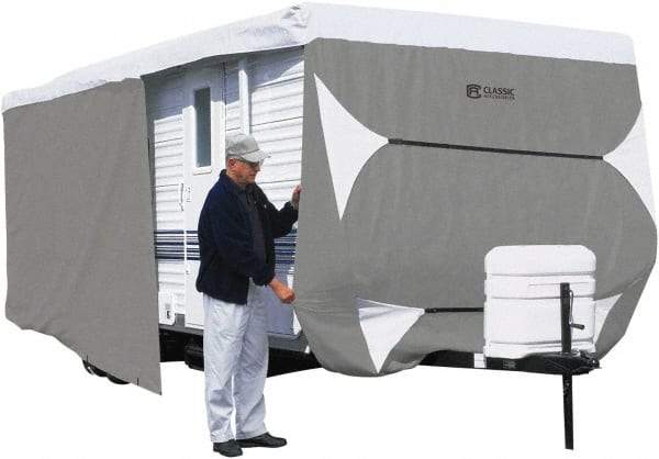 Classic Accessories - Polypropylene RV Protective Cover - 22 to 23' Long x 118" High, Gray and White - Best Tool & Supply