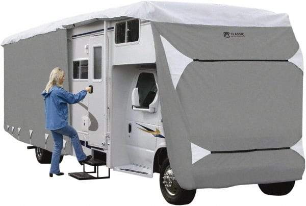 Classic Accessories - Polypropylene RV Protective Cover - 20 to 23' Long x 122" High, Gray and White - Best Tool & Supply