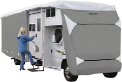 Classic Accessories - Polypropylene RV Protective Cover - 29 to 32' Long x 122" High, Gray and White - Best Tool & Supply