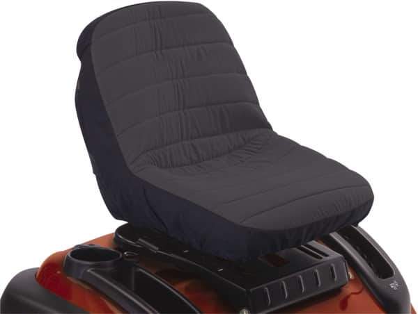 Classic Accessories - Polyester Tractor Seat Protective Cover - 14-1/2 x 19 x 12", Black and Gray - Best Tool & Supply