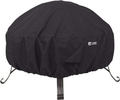 Classic Accessories - Polyester Fire Pit Protective Cover - 30" Diam x 12" High, Black - Best Tool & Supply