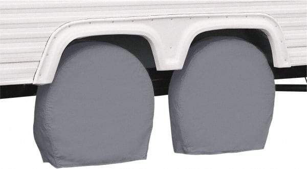 Classic Accessories - Polyvinyl Chloride RV Protective Cover - 40 to 42" Diam x 9-1/4" Wide, Gray - Best Tool & Supply