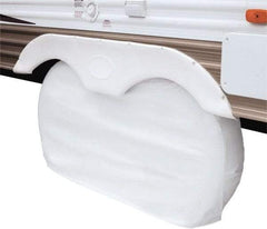 Classic Accessories - Polyvinyl Chloride RV Protective Cover - 27" Diam x 8" Wide, Snow White - Best Tool & Supply