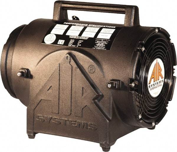 AIR Systems - 8" Inlet, Electric AC Contractor Grade Axial Fan - 0.33 hp, 823 CFM (Free Air), Explosion Proof, 220 Max Voltage Rating - Best Tool & Supply