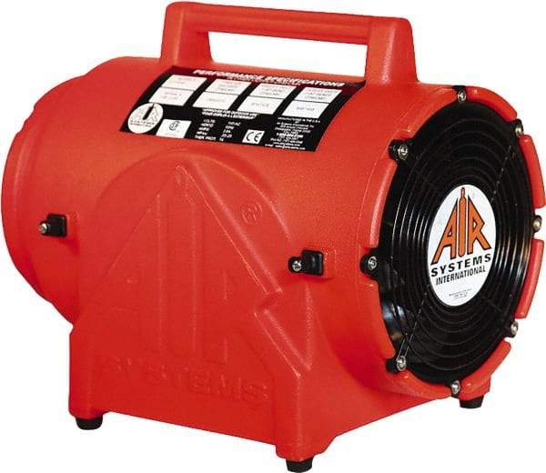 AIR Systems - 8" Inlet, Electric AC Contractor Grade Axial Fan - 0.33 hp, 826 CFM (Free Air), 220 Max Voltage Rating - Best Tool & Supply